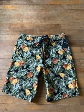 Forever 21 Men’s Pineapple Print Swim Shorts